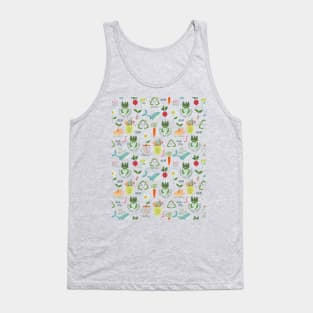 Eco theme seamless pattern Tank Top